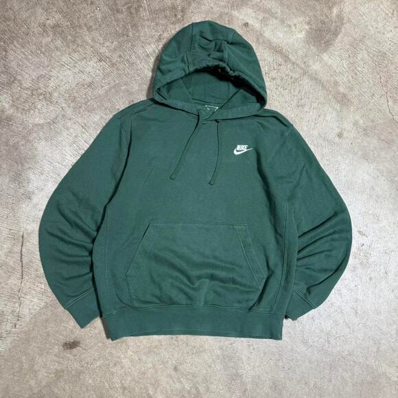 Forest Green Nike Mini Logo Hoodie - Picture 1 of 8